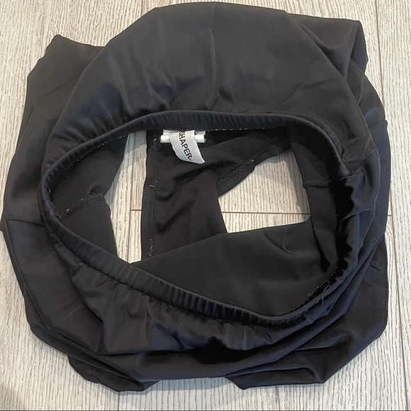 TRIMSHAPER Black Bikini Swim Skirt Bottom Size 10 - Picture 10 of 12